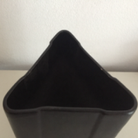 SK black triangle vase